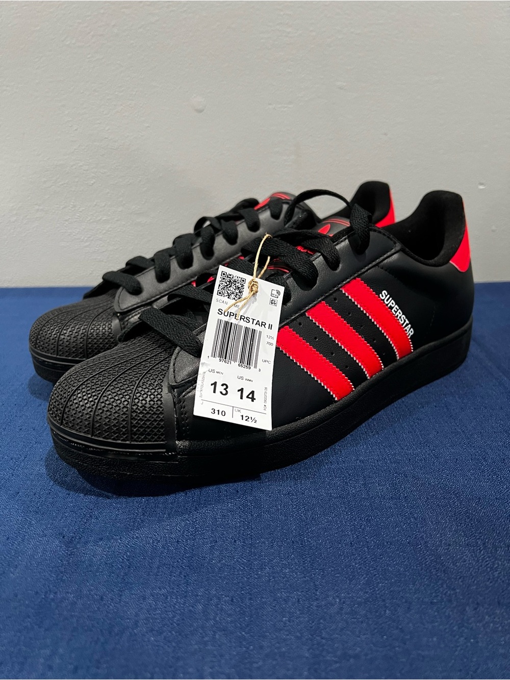 Adidas Superstar II Lucid Red/Black JQ3176 Size 13 Men’s